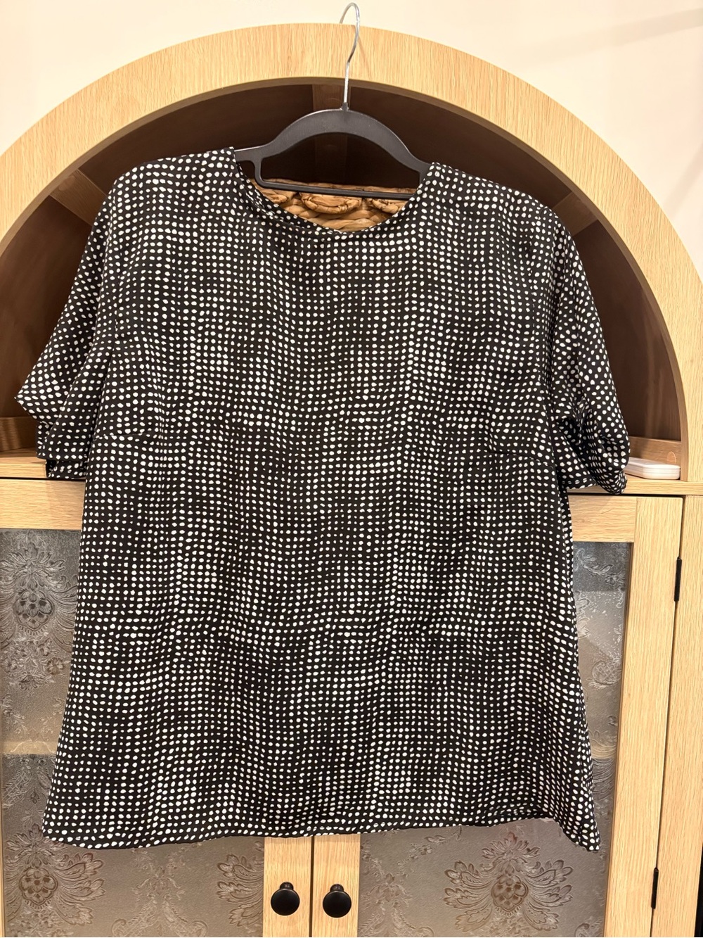 Black and White Dot Print Women's Dress